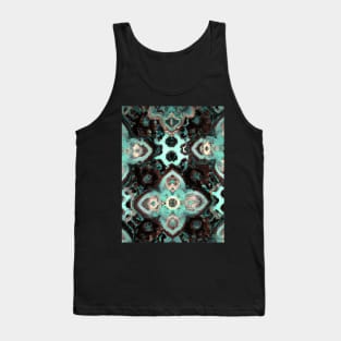 Abstract Boho Moroccan Tile Pattern Tank Top